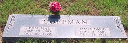Gravestone of James David and Lydia Mae Coffman, 1972, Dudley Cemetery, Callahan County, Texas