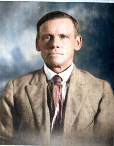 Restored and colorized (AI-assisted) — William Anderson Bowles, 1920s studio portrait