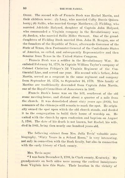 A. C. Quisenberry, Genealogical Memoranda of the Quisenberry Family (1897) — page 80