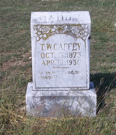 Headstone of Thomas Walton Caffey Sr. (1873-1930), Salado Cemetery