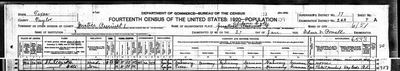 1920 census, Abilene, Taylor County, Texas, S.D. 17, E.D. 263, sheet 7A (Ancestry, "1920 United States Federal Census", record 13162872) · S1720 — page 7A