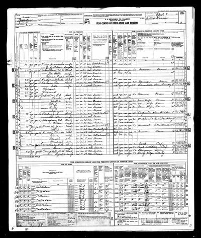 W. H. and Ila Belle Windham — 1950 U.S. census, Callahan Co., Texas