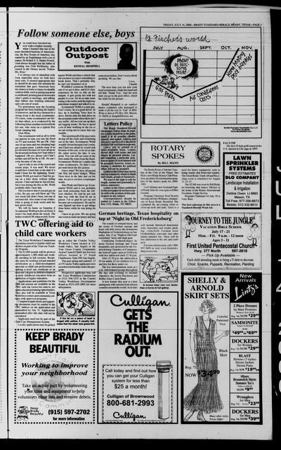 Page 3 of Brady Standard-Herald and Heart O' Texas News (Brady, Tex.), 14 July 2000