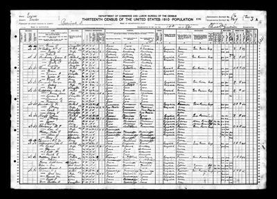 1910 U.S. census, Justice Precinct 3, Taylor County, Texas — Coffman household, 19 April 1910