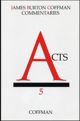 James Burton Coffman Commentaries — Acts, ACU Press, cover, 1974