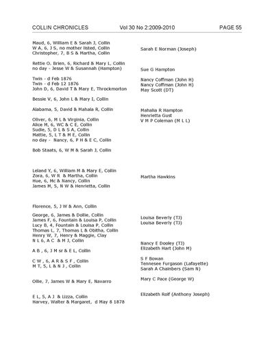 Page 55 of Collin Chronicles, Volume 30, Number 1 & 2, 2009/2010