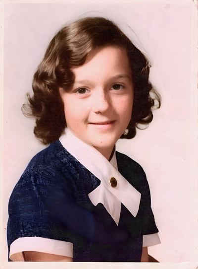 Nancy Coffman, school portrait, c. 1952