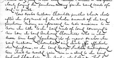 Rappahannock Co. chancery 1855-007, William and Richard Thornhill v. Ficklin, bill: 'his son the said Richard Thornhill' (filed 1853) (crop)