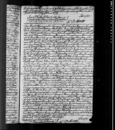 Northern Neck Grant (Fairfax), 22 Mar 1779, to Martin Coffman, heir at law of David Coffman decd, 282 acres, 1779