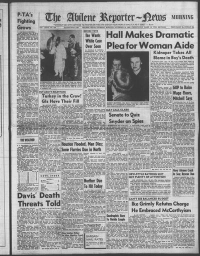 Page 1 of The Abilene Reporter-News (Abilene, Tex.), 19 November 1953