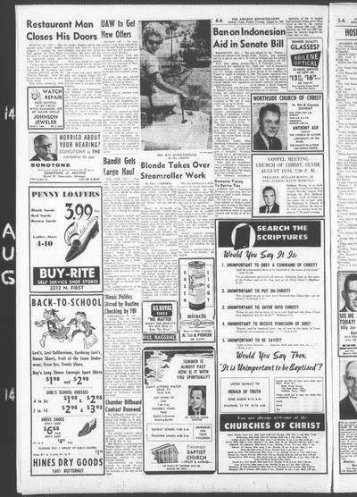 Page 4 of The Abilene Reporter-News (Abilene, Tex.), 14 August 1964