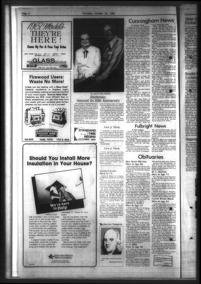 Page 2 of The Bogata News (Bogata, Tex.), 23 October 1986