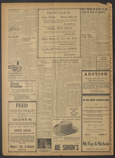 Page 10 of The Elgin Courier and Four County News (Elgin, Tex.), 23 November 1950