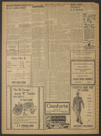 Page 4 of The Elgin Courier and Four County News (Elgin, Tex.), 23 November 1950