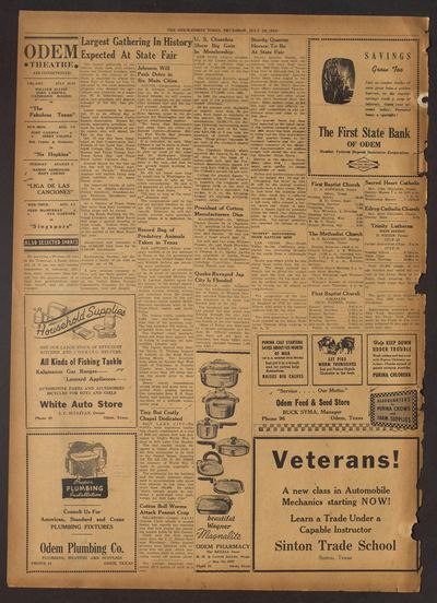 Page 8 of The Odem-Edroy Times (Odem, Tex.), 29 July 1948