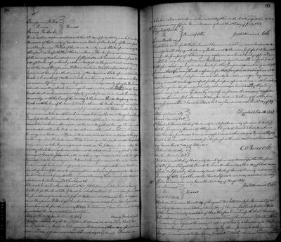 Power of attorney of Elizabeth Brock naming her parents John and Mary Howard, 1858, Laurel and Harlan Counties, Kentucky