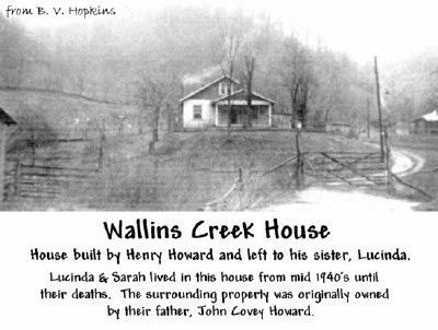 Wallins Creek house on John Covey Howard's former land, Harlan County, Kentucky