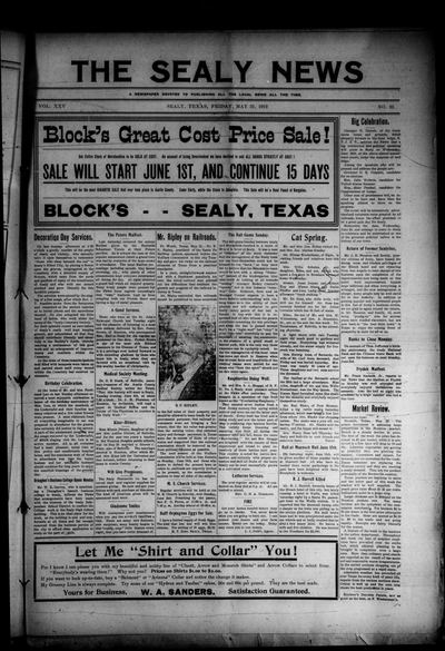 The Sealy News (Sealy, Tex.) — page 1
