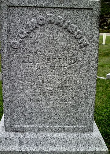 Morrison family gravestone, Groton, Caledonia County, Vermont