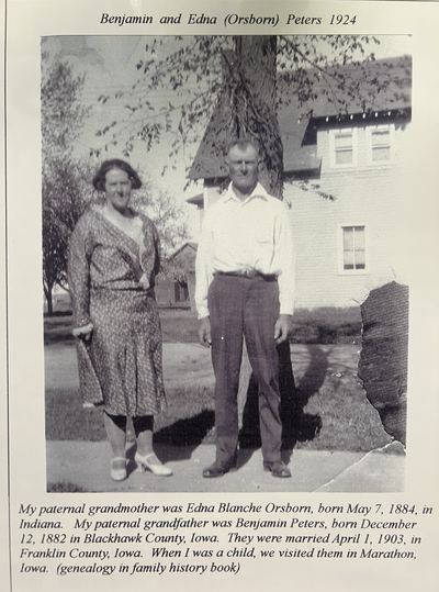 Page photograph page of "Dad Called Me Bo" (2009), family book compiled by LaRoy Peters and Adelaine Peters; contributed by LaVonne Danielson, 13 Oct 2026 · S1765