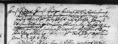 Marriage of Hans Pröger, son of Hanß Pröger of Seibotenberg, and Dorothea, 20 May 1704, Triensbach