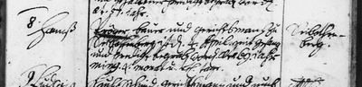 Burial of Hanß Pröger, farmer and court member at Seibotenberg, 4 April 1710, Michelbach an der Heide