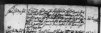 Marriage of Eva, daughter of the late Hanß Pröger of Seibotenberg, 17 June 1710, Billingsbach