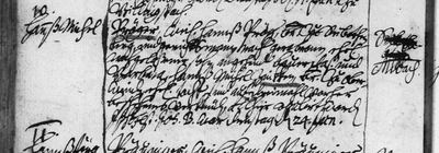 Marriage of Hans Michel Pröger, son of the late Hanß Pröger of Seibotenberg, 24 June 1710, Michelbach an der Heide