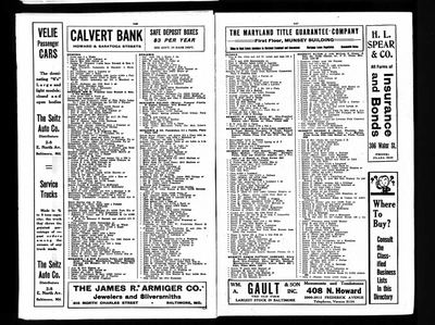 Minnie Proeger Benjes — Baltimore city directory, p. 346 (Ancestry, "U.S., City Directories, 1822–1995", record 998004508) · S1789 — page 346