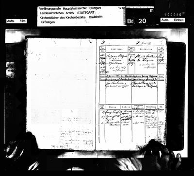 Evangelische Kirche Gröningen, Bd. 20, Familienregister fol. 24 (so read) (Ancestry record 1616993, Archion film) · S1793 — page 24