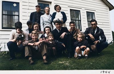 Restored and colorized with AI from the original, c. 1944. Colours are a best guess. Earl T. Roberts — 1944.