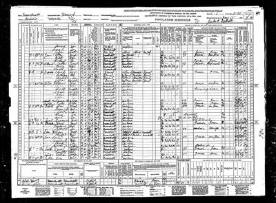 Leon Roberts household — 1940 U.S. census, Hancock, Massachusetts