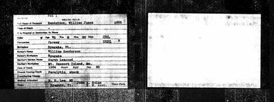 Vermont vital records, Ryegate, vol. 1, p. 305 (Ancestry, "Vermont, U.S., Vital Records, 1720–1908", record 925846) · S1771 — page 305