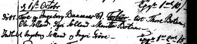 Røldal ministerialbok 1780-1816 (1229Q), Digitalarkivet source 11628 · S1696 — page p. 46, 1 October 1808