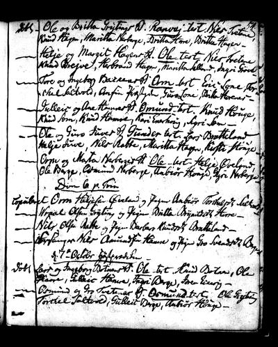 Røldal ministerialbok 1780-1816 (1229Q), Digitalarkivet source 11628 · S2256 — page p. 54, 1 July 1815