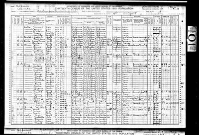 Page sheet 4B, lines 93–95 of 1910 U.S. Federal Census — Washington Township, Alameda County, California; Supervisor's District 3, ED 158, sheet 4 B, dwelling 86, family 91, Vallejo Street, enumerated 19 April 1910 (Ancestry coll. 7884, records 939010 and 181169056 — one sheet, two hints, one pull; image 31111_4327262-00314) · full resolution 4042 × 2746 px, DeepZoom level 12, 48/48 tiles