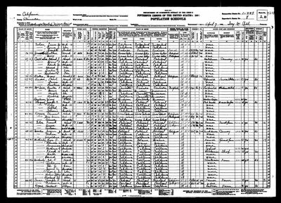 Page sheet 2B, lines 78–80 of 1930 U.S. Federal Census — Washington Township, **Mission Precinct**, Alameda County, California; Enumeration District 1-349, Supervisor's District 8, sheet 2 B, dwelling 43, family 43, enumerated 7 April 1930 by "Iny W. Cull" (Ancestry coll. 6224, record 88915983; image 4532332_00361) · full resolution 3932 × 2844 px, DeepZoom level 12, 48/48 tiles