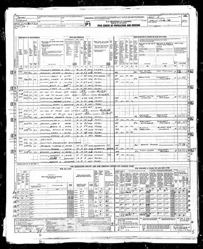 Clarence M. and Dorothy L. Walker — 1950 U.S. census, White Settlement, Texas