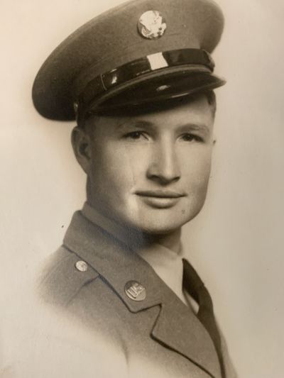 Clarence Melvin "Melvin" Walker, studio portrait in US Army uniform, undated (Second World War era)