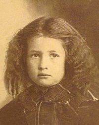 Maude Melville Warner as a child, Nebraska
