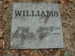 Gravestone of Moses Williams and Nancy (Wilder) Williams, Madison County, Arkansas