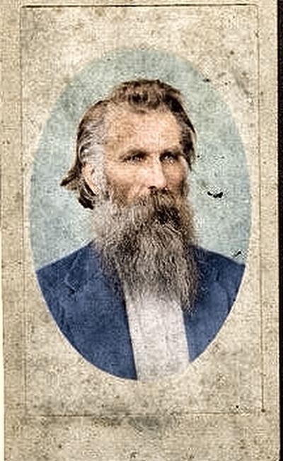 Restored and colorized (AI-assisted) — Dr James W. Wright, carte-de-visite, 1870s-80s