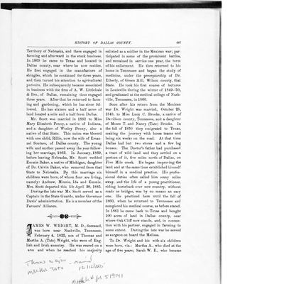 History of Dallas County, Texas — page p. 687